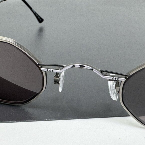 Jonathan Cate Eyeglasses Frames Mayaman 39 [] 28 Gray W Black Stripes Geometric - Picture 6 of 16